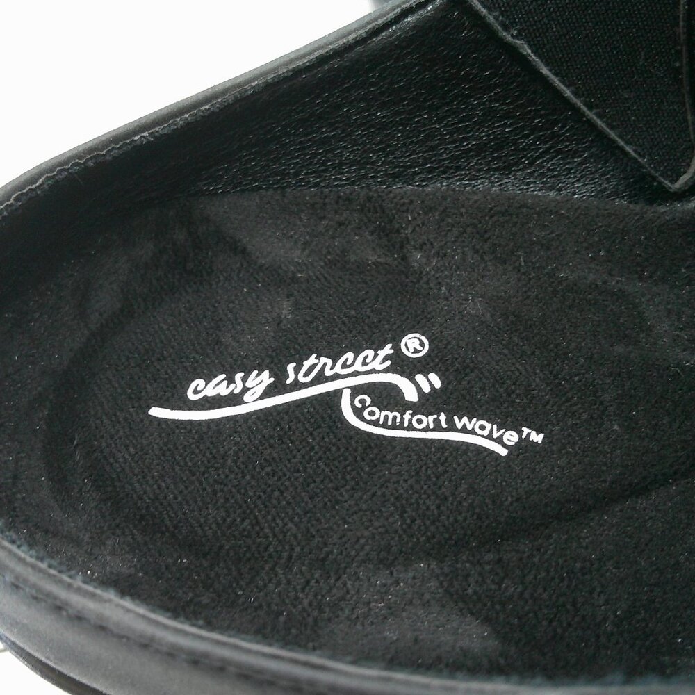 Easy Street Gilly Classic Block-heeled Comfort Braided Strap Mule SZ 9.5 WW - Picture 4 of 13